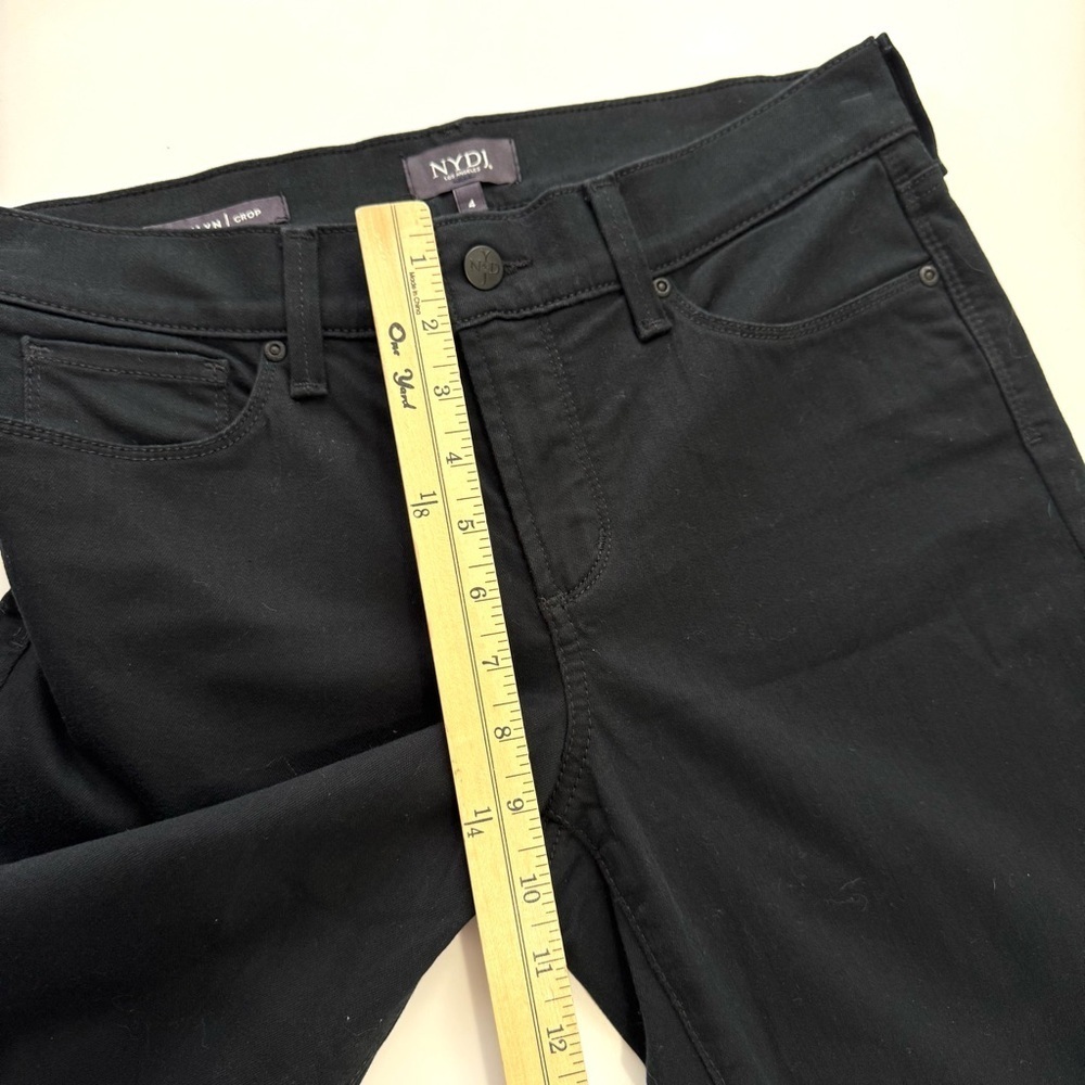 NYDJ Women’s Sz 4 Black MARILYN CROP Denim Jeans Lift Tuck Technology Casual - Picture 10 of 11